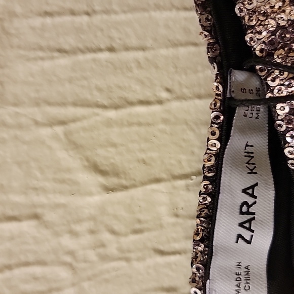 Zara Sequin Python Print Midi Skirt - Picture 5 of 8